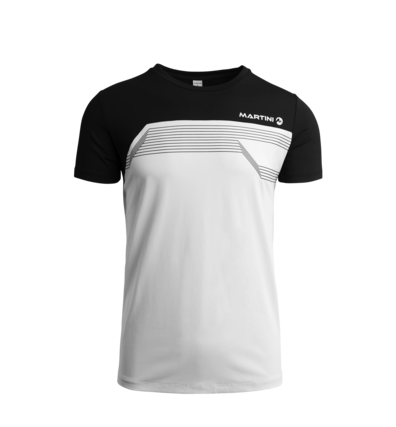 Martini Sportswear - GO ON - T-Shirts in Bianco-Nero - vista frontale - Uomo