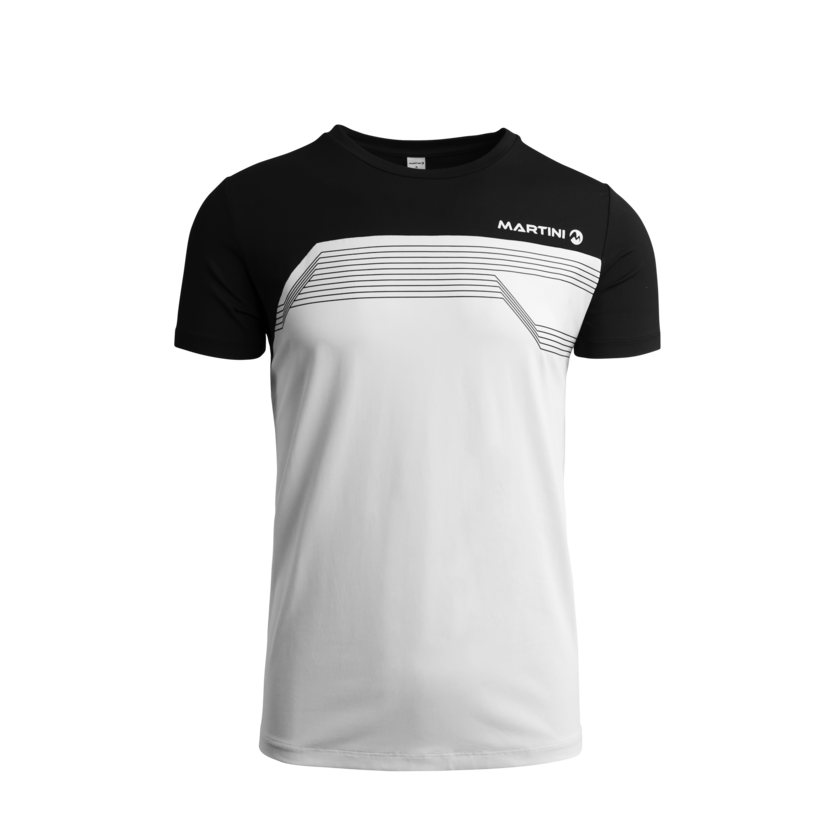 Martini Sportswear - GO ON - T-Shirts in white-black - vista frontale - Uomo