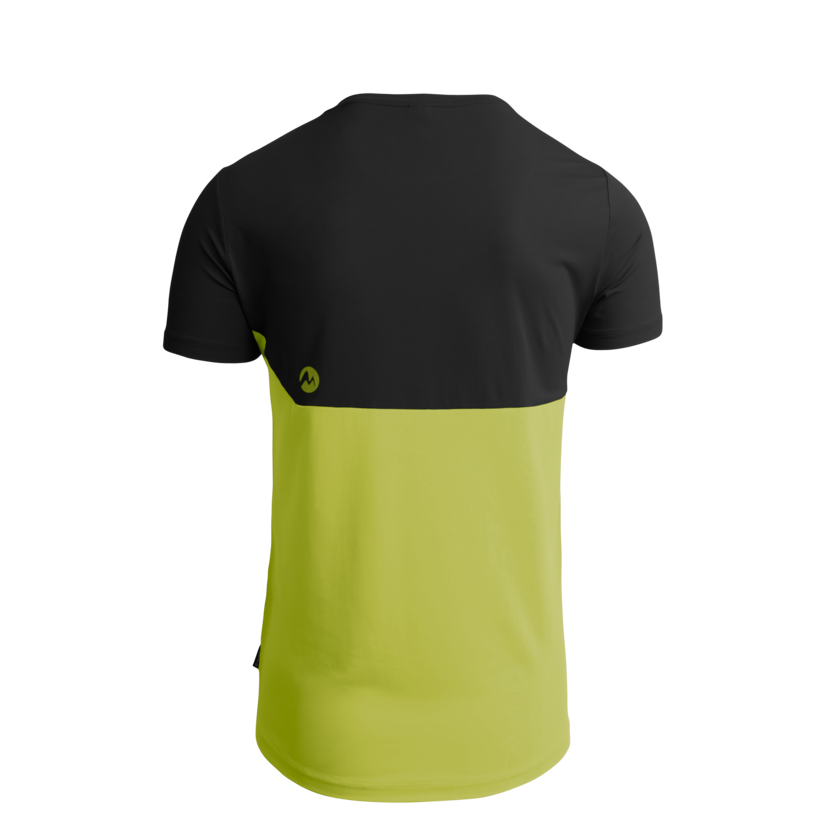 Martini Sportswear - GO ON - T-Shirts in wild lime-black - Rückansicht - Herren