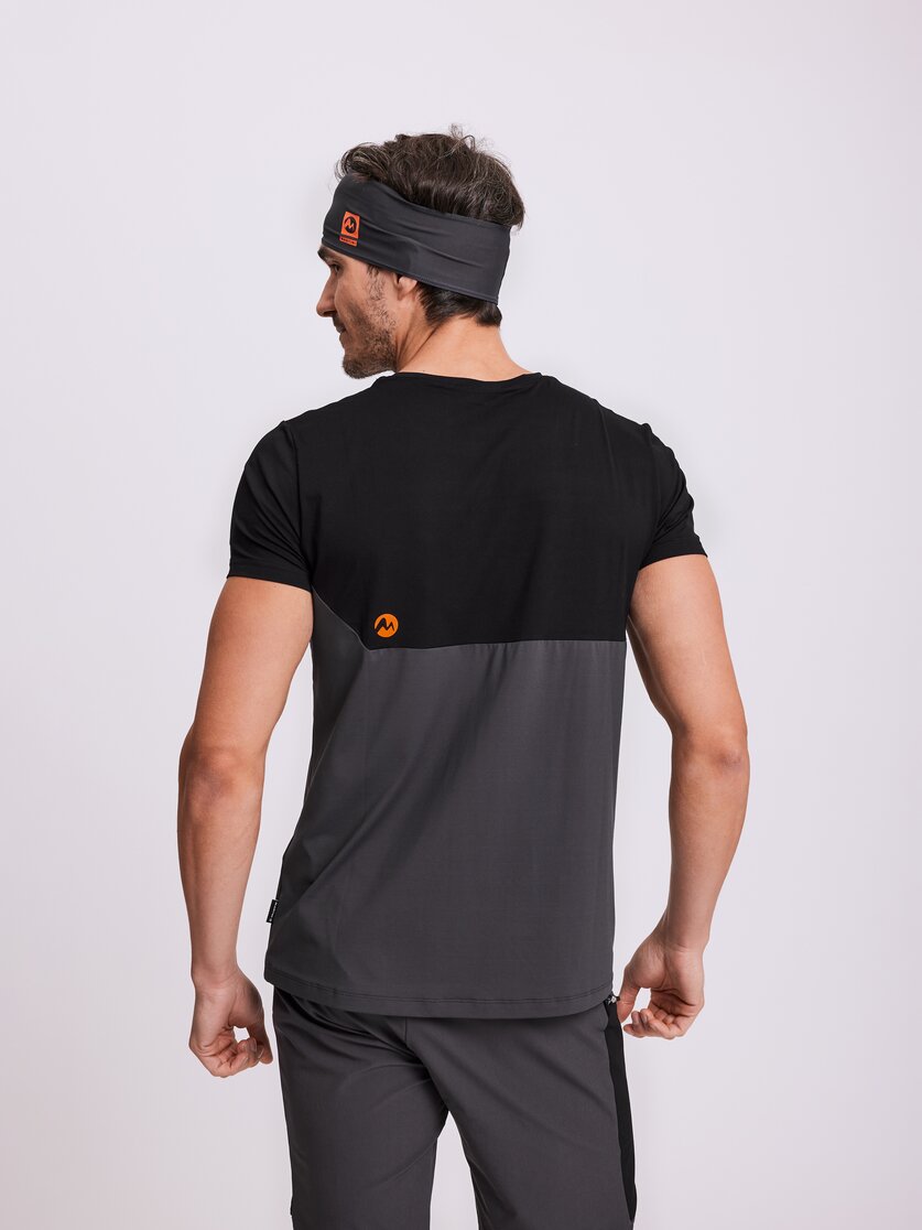 Martini Sportswear - GO ON - T-Shirts in white-black - rear view model - Men