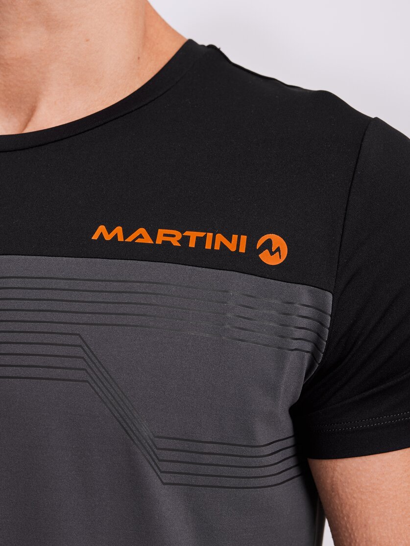 Martini Sportswear - GO ON - T-Shirts in white-black - Detail 1 - Men