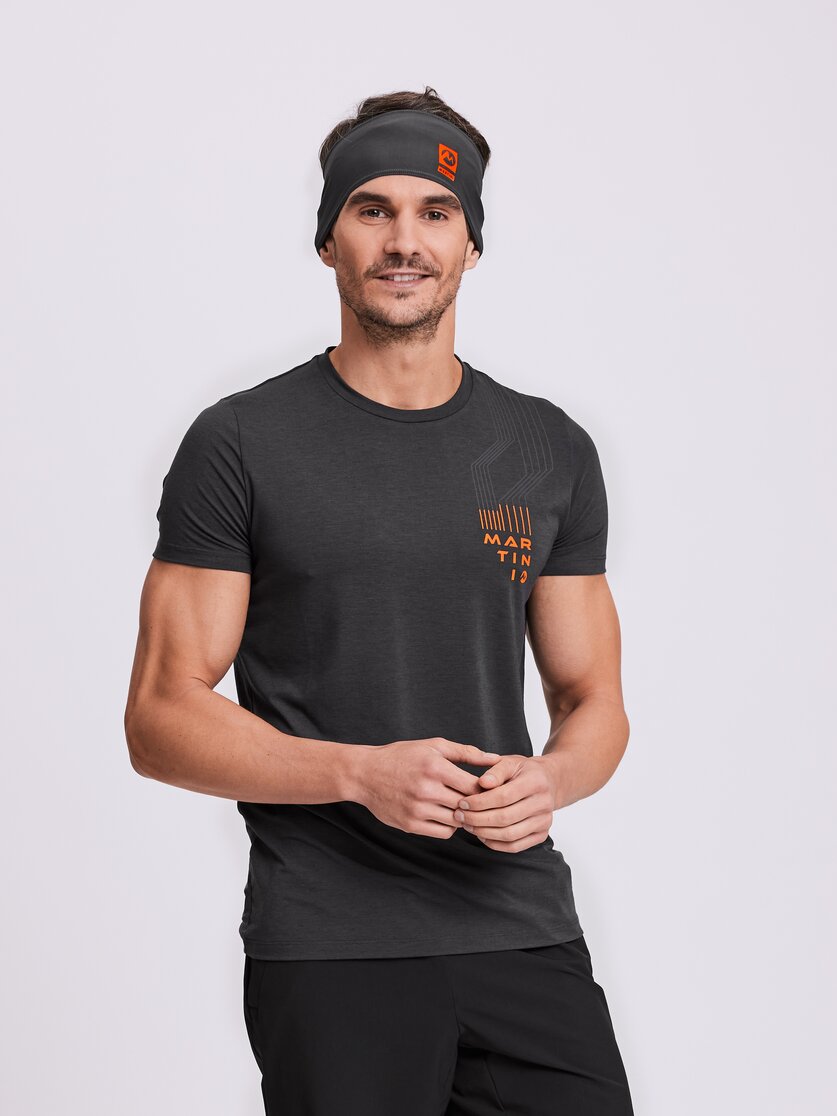 Martini Sportswear - STEP.OUT - T-Shirts in black-white - Vorderansicht Model - Herren