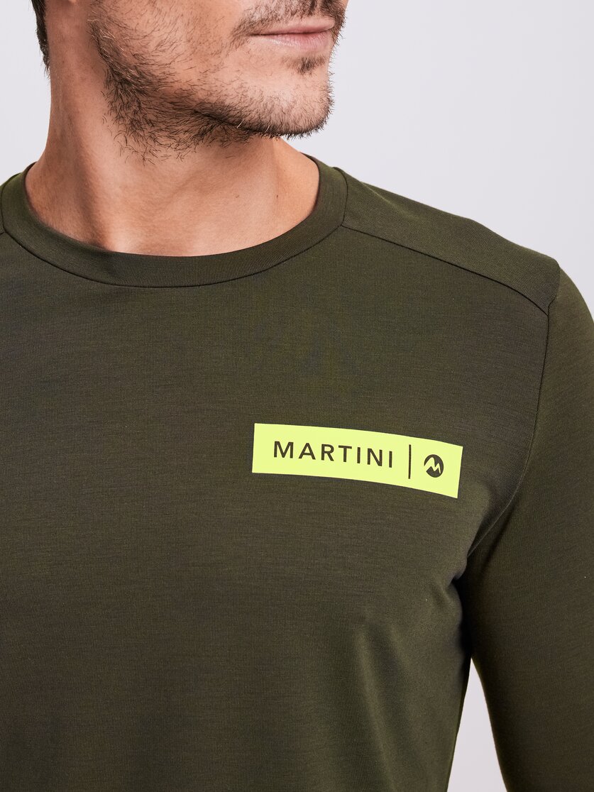 Martini Sportswear - STONECROP - Longsleeves in black-white - Detail 2 - Men