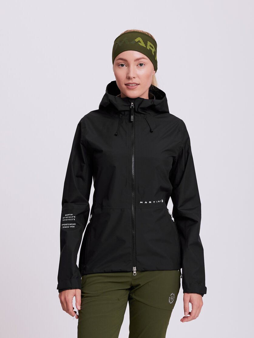 Martini Sportswear - DOLOMITE - Hardshell jackets in black - front view model - Women