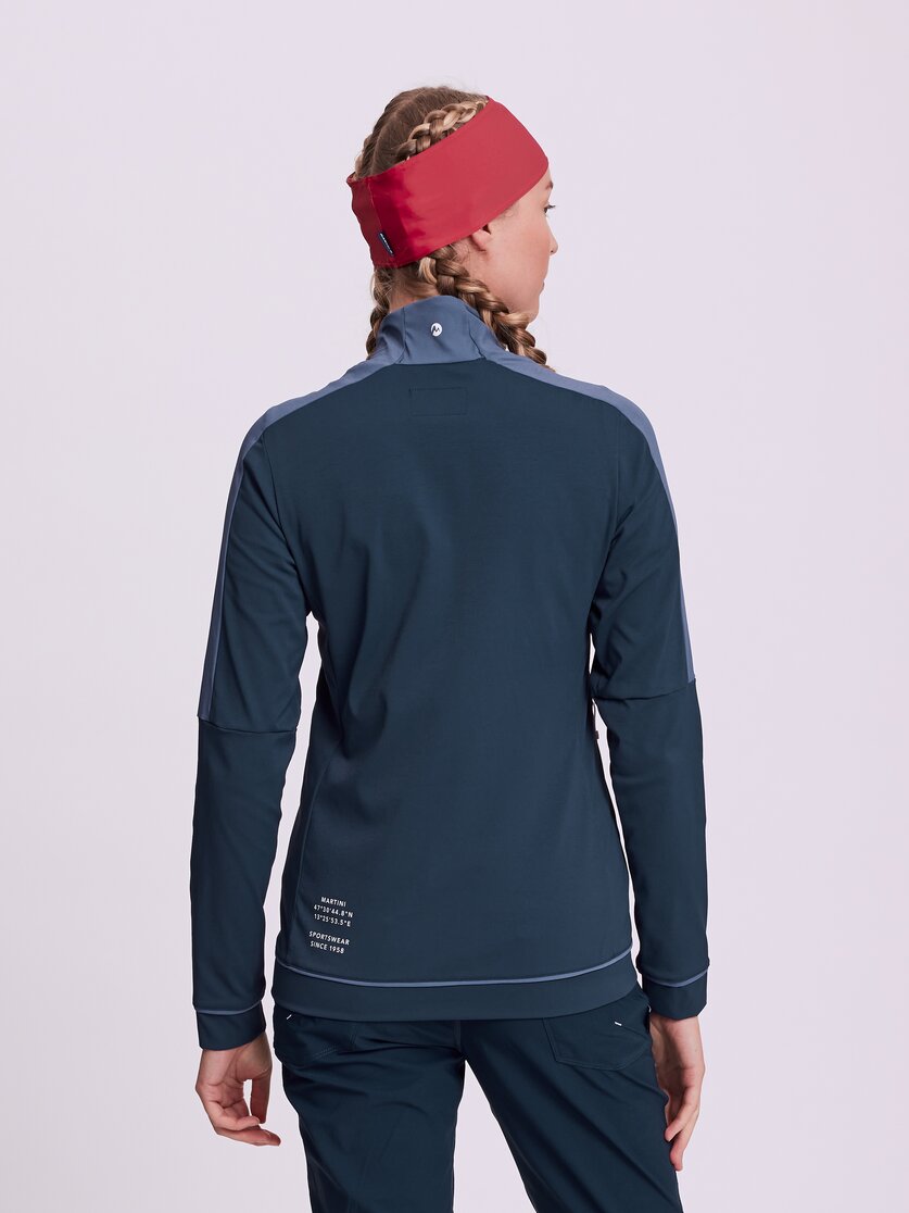 Martini Sportswear - MTN WORLD - Giacche ibride in black - vista laterale modello - Donna