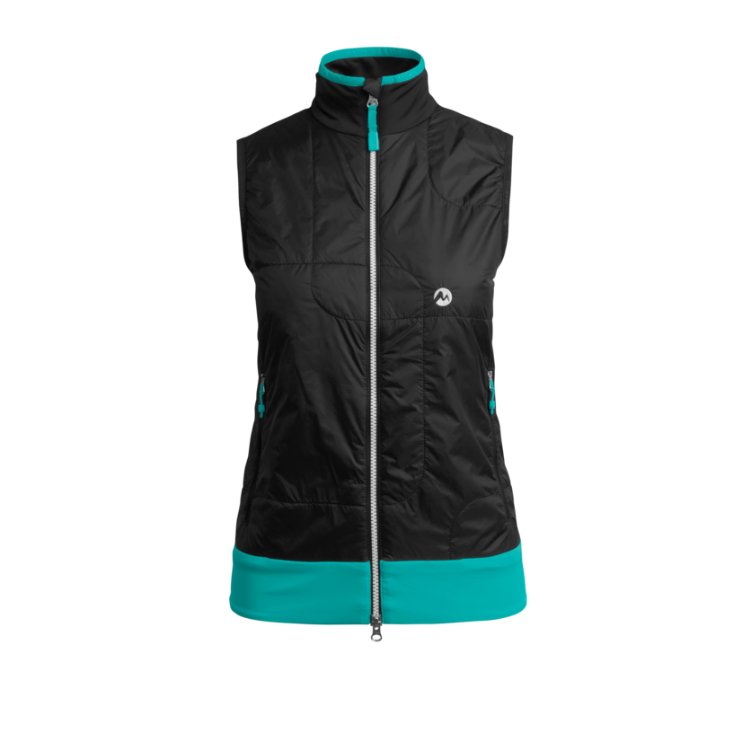 Martini Sportswear - VALLE MAIRA - Gilet in black-atlantis - vista frontale - Donna
