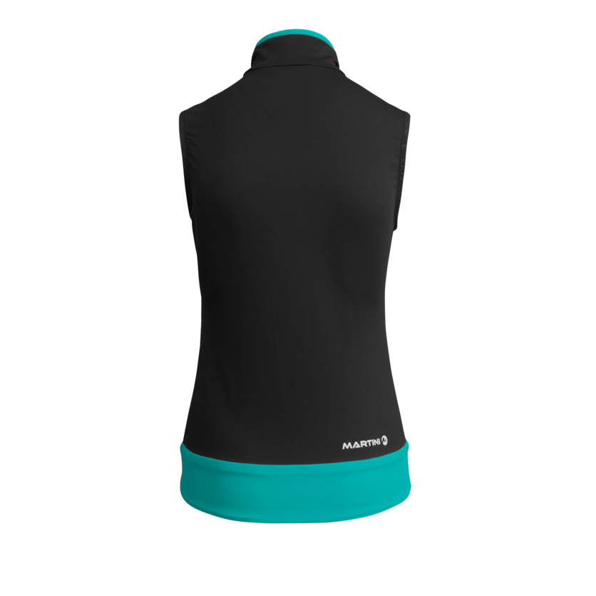 Martini Sportswear - VALLE MAIRA - Gilet in black-atlantis - vista posteriore - Donna