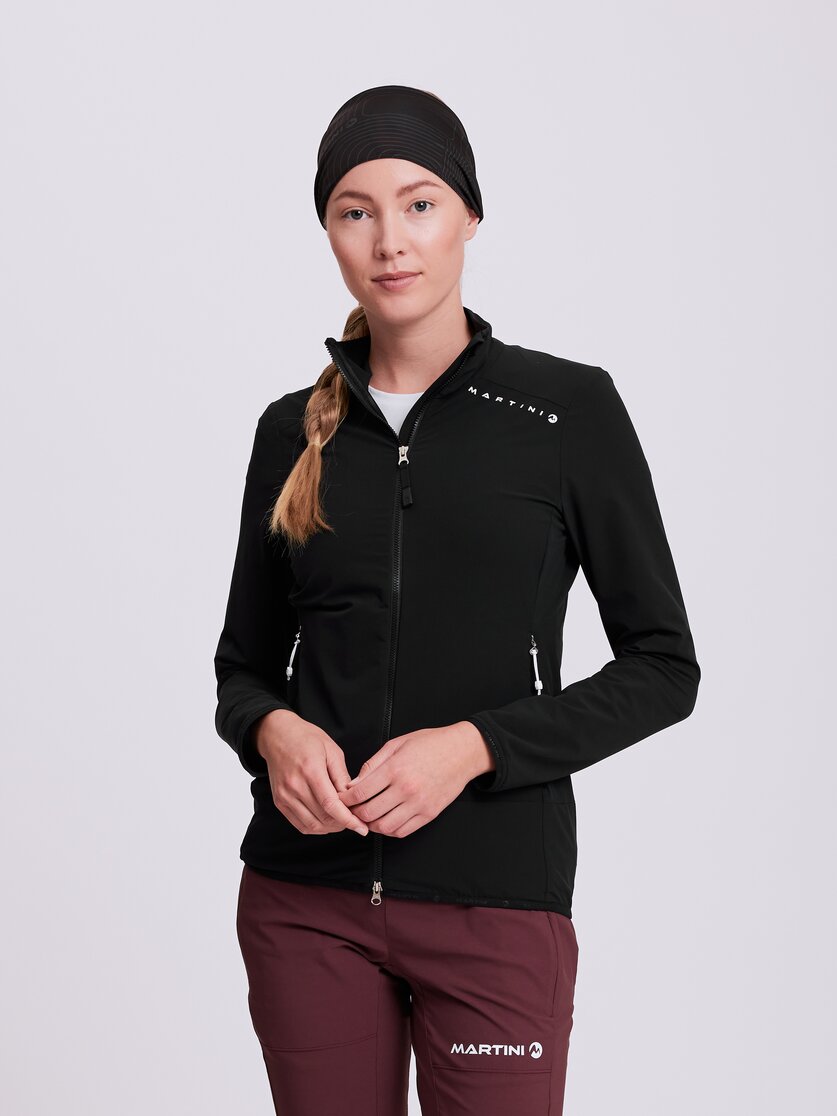 Martini Sportswear - STELVIO - Strati intermedi in black - vista frontale modello - Donna