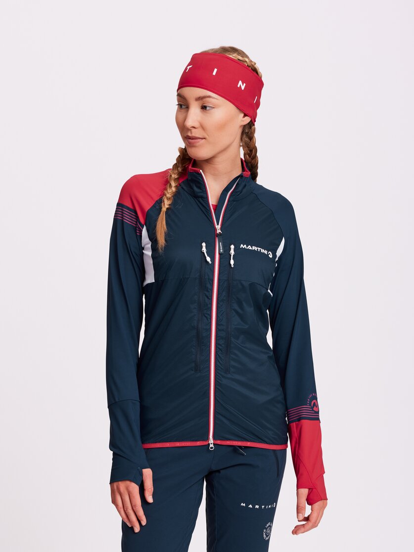 Martini Sportswear - PUSH.LIMITS - Hybrid jackets in black - front view model - Women
