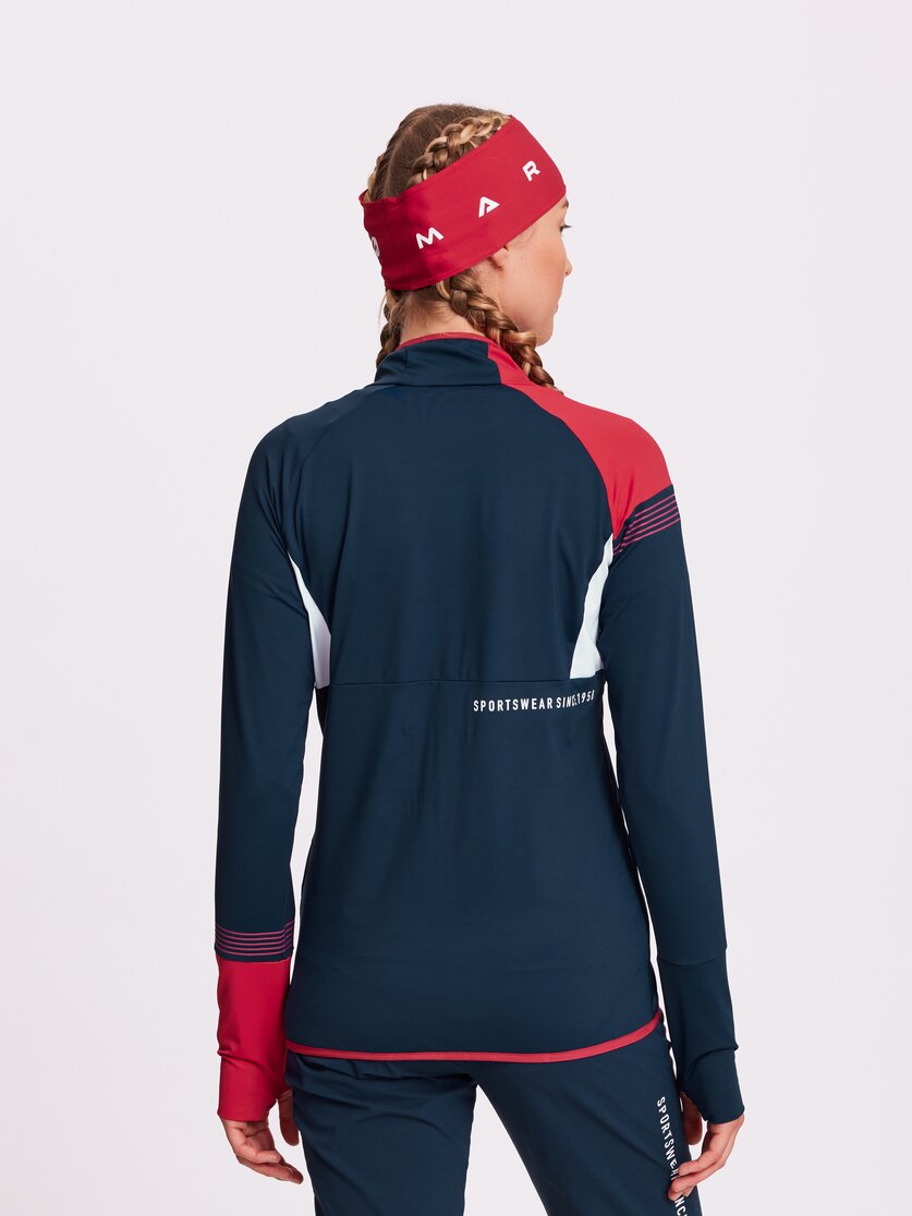Martini Sportswear - PUSH.LIMITS - Hybrid jackets in black - rear view model - Women