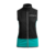 Martini Sportswear - INTENSE - Vests in Black-Turquoise - front view - Women