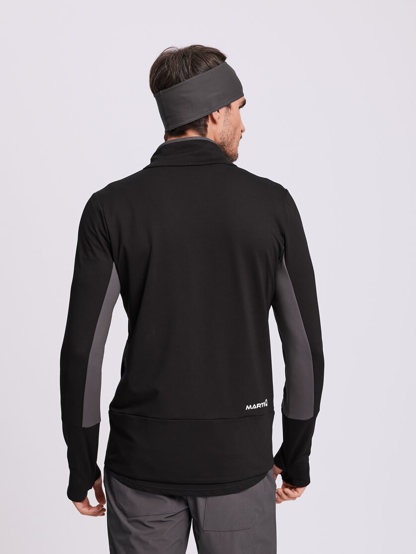 Martini Sportswear - UPTURN - Midlayers in kiwi-black - rear view model - Men