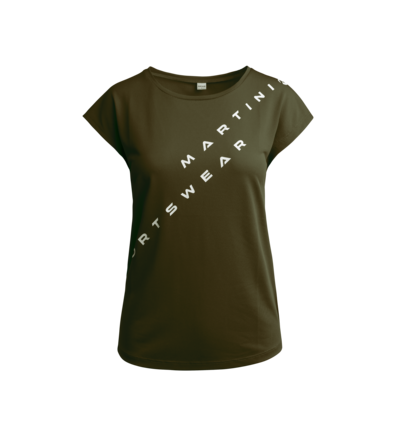 Martini Sportswear - BE.DIFFERENT - T-Shirts in Verde oliva - vista frontale - Donna