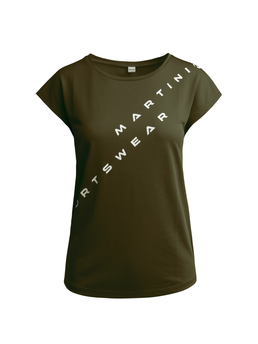 Martini Sportswear - BE.DIFFERENT - T-Shirts in olive - vista frontale - Donna