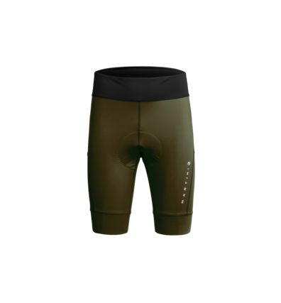 Martini Sportswear - DALE - Shorts in Verde oliva-Nero - vista frontale - Uomo