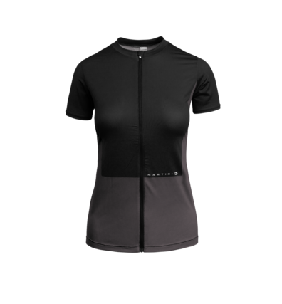 Martini Sportswear - GRAVEL - T-Shirts in Black-Grey - front view - Women
