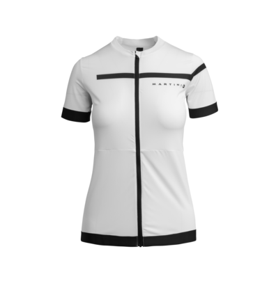 Martini Sportswear - VUELTA - T-Shirts in Bianco-Nero - vista frontale - Donna