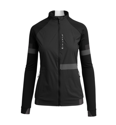 Martini Sportswear - ANTENNA - Windbreaker jackets in Black-Grey-White - front view - Women