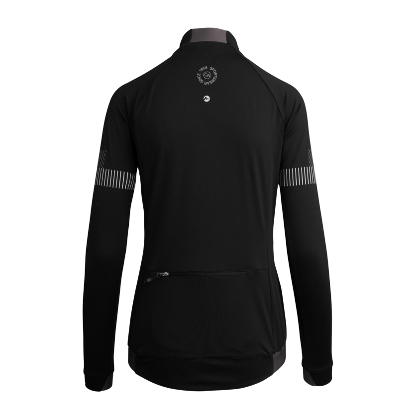 Martini Sportswear - ANTENNA - Hybrid jackets in black-steel-white - rear view - Women