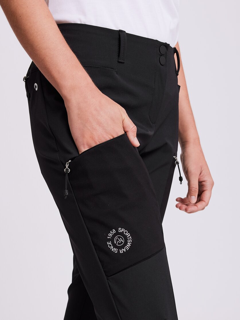 Martini Sportswear - NEW HORIZON - Long pants in black - Detail 2 - Women