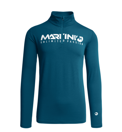 Martini Sportswear - ANDINA - Langarmshirts in Blaugrün - Vorderansicht - Herren