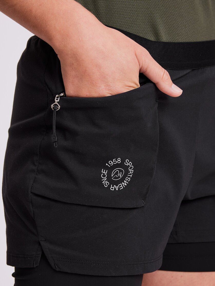 Martini Sportswear - INSIGHT - Shorts in black - Detail 1 - Women