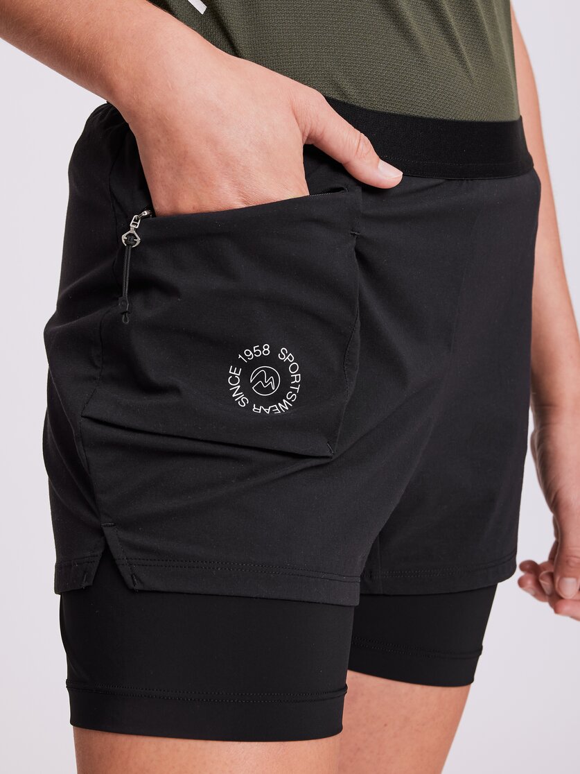 Martini Sportswear - INSIGHT - Shorts in black - Detail 2 - Women