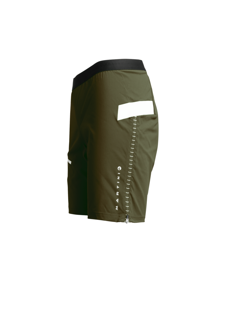 Martini Sportswear - AURA - Shorts in olive-white - vista laterale - Donna