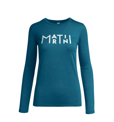 Martini Sportswear - CARPE DIEM - Langarmshirts in Blaugrün - Vorderansicht - Damen
