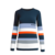 Martini Sportswear - PASSION - Langarmshirts in Dunkelblau-Babyblau-Orange - Vorderansicht - Damen