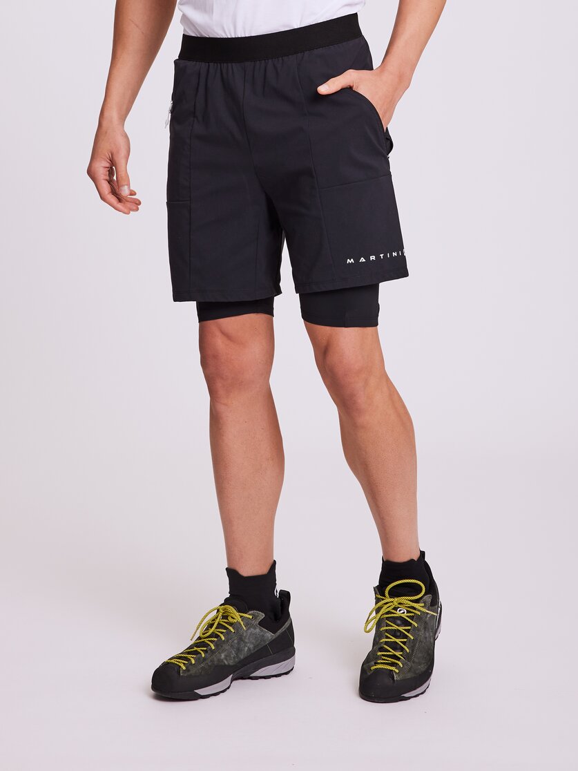Martini Sportswear - ARCAS - Shorts in black - vista frontale modello - Uomo