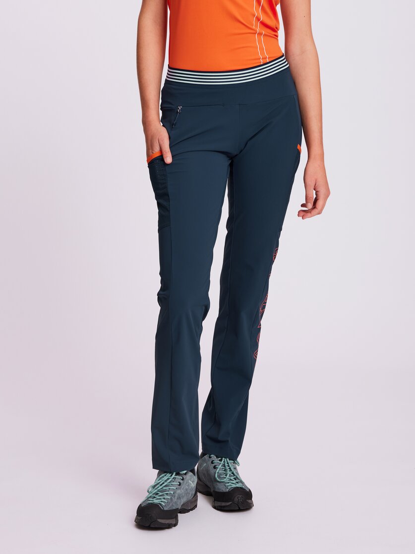 Martini Sportswear - EXPLORATION - Long pants in black-white - front view model - Women