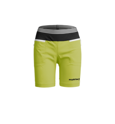 Martini Sportswear - ESSENTIAL - Shorts & Skirts in Lime-Black - front view - Women