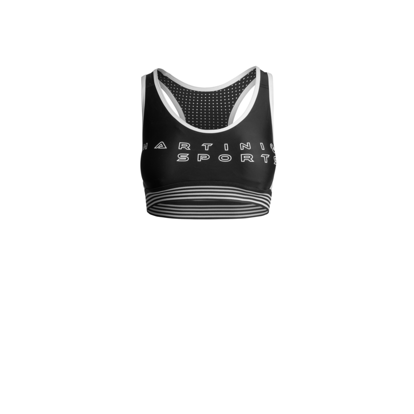 Martini Sportswear - WANTED - Sport bras in black - front view - Women
