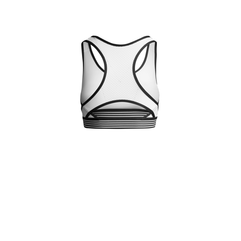 Martini Sportswear - WANTED - Sport bras in white - rear view - Women