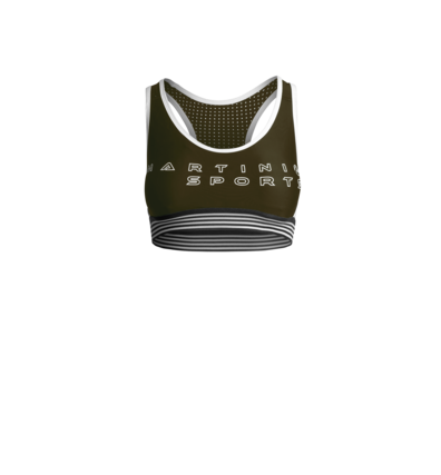 Martini Sportswear - WANTED - Baselayer - tops in Olive - front view - Women