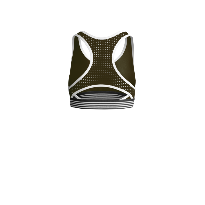 Martini Sportswear - WANTED - Reggiseni sportivi in olive - vista posteriore - Donna