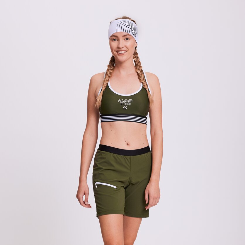 Martini Sportswear - WANTED - Reggiseni sportivi in black - vista frontale modello - Donna