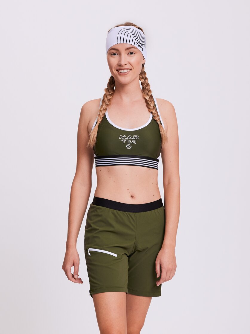 Martini Sportswear - WANTED - Reggiseni sportivi in black - vista frontale modello - Donna