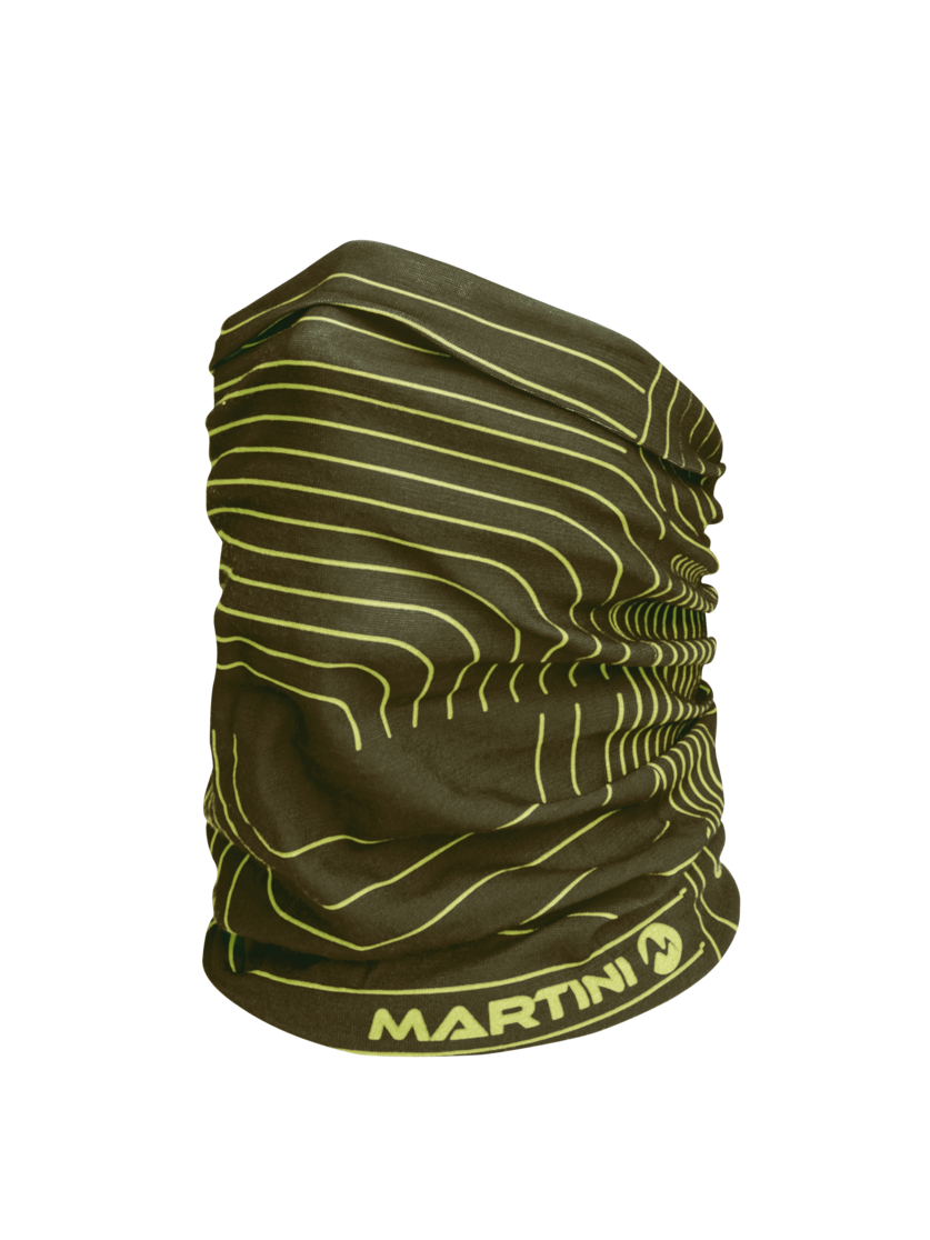 Martini Sportswear - ALL PASSION_S232 - Schlauchtuch in olive-wild lime - Vorderansicht - Unisex