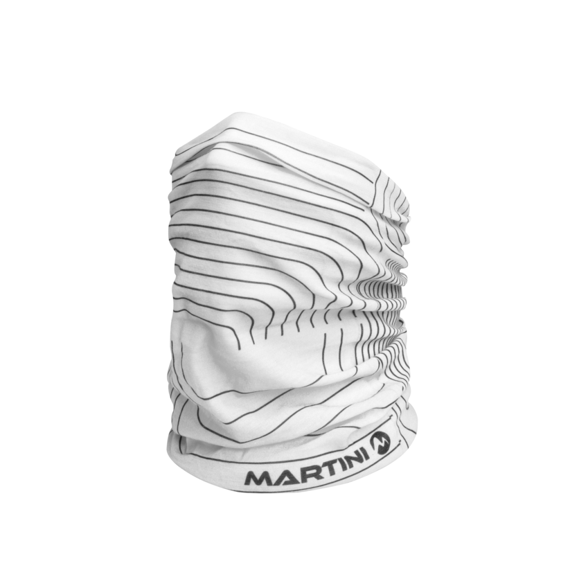 Martini Sportswear - ALL PASSION_S232 - Scaldacollo in white-black - vista frontale - Unisex