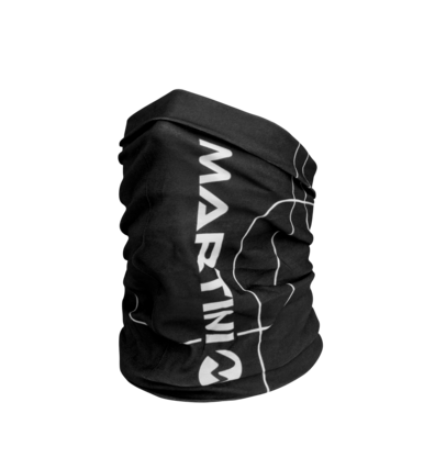 Martini Sportswear - ALL PASSION_S233 - Neckwarmer in Black-White - front view - Unisex