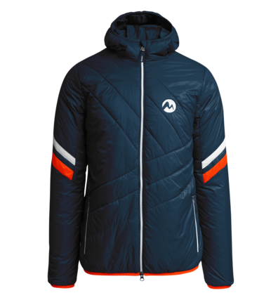 Martini Sportswear - LEVI - Primaloft & Gloft Jackets in Dark blue-Orange - front view - Men