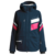 Martini Sportswear - DEEP POWDER - Hardshell jackets in Dark blue-Pink - front view - Women