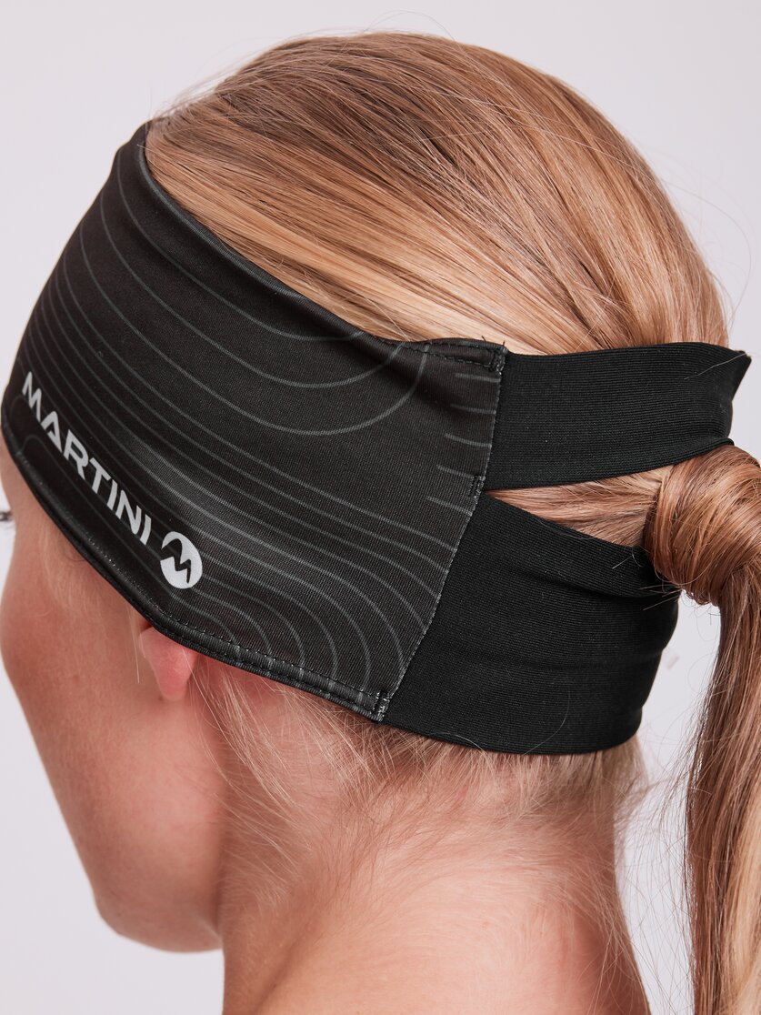 Martini Sportswear - MERCURY_S232 - Headbands in black-steel - Detail 2 - Unisex