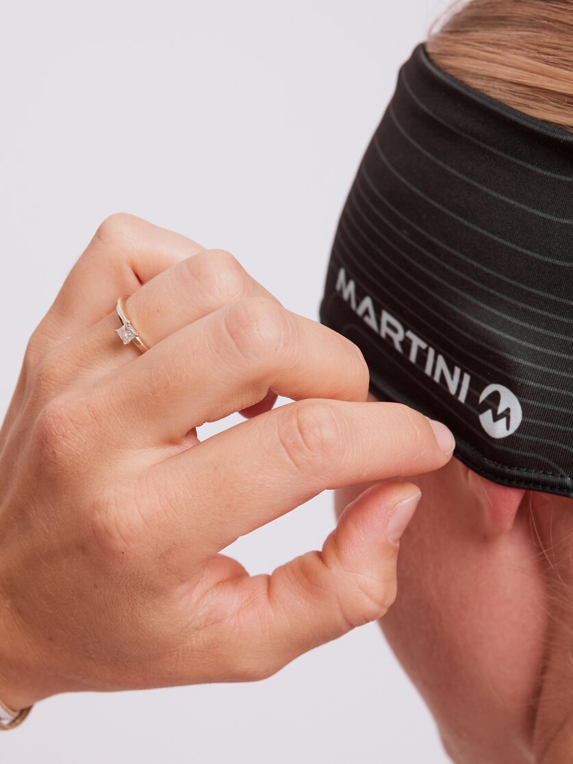 Martini Sportswear - MERCURY_S232 - Headbands in black-steel - Detail 4 - Unisex