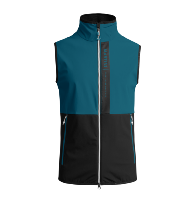 Martini Sportswear - HIMALY - Vests in Cyan-Black - front view - Men