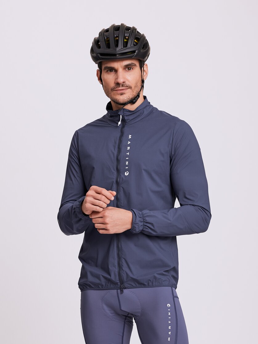Martini Sportswear - LARICE - Windbreaker jackets in black - front view model - Men