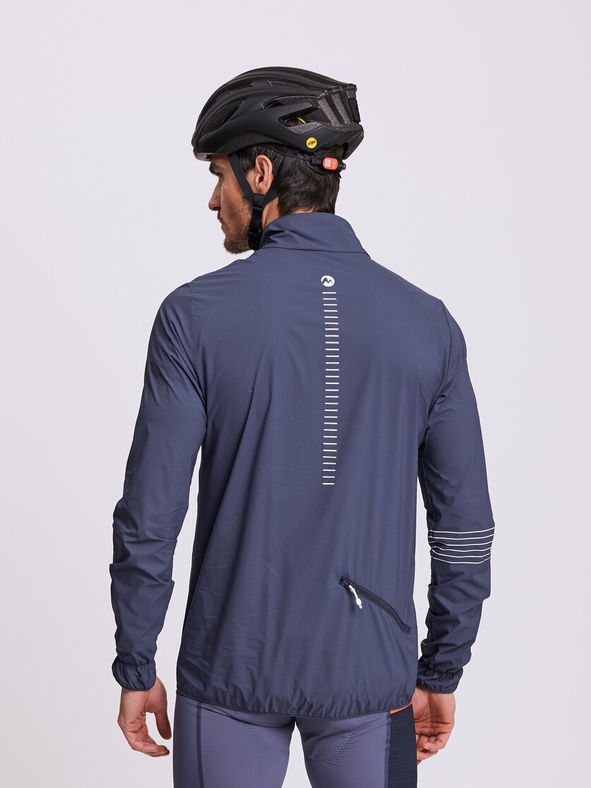 Martini Sportswear - LARICE - Windbreaker jackets in black - rear view model - Men