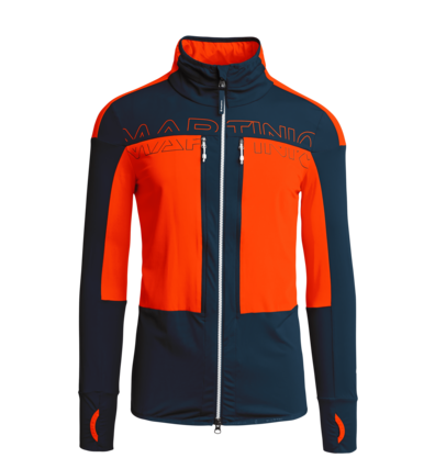 Martini Sportswear - ENERGY_2.0 - Hybrid Jackets in Orange-Dark blue - front view - Men